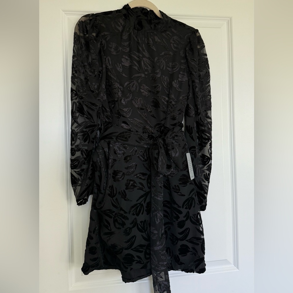 NSR Mock Neck Velvet Burnout Mini Dress
Never worn. No blemishes or stains. Tags